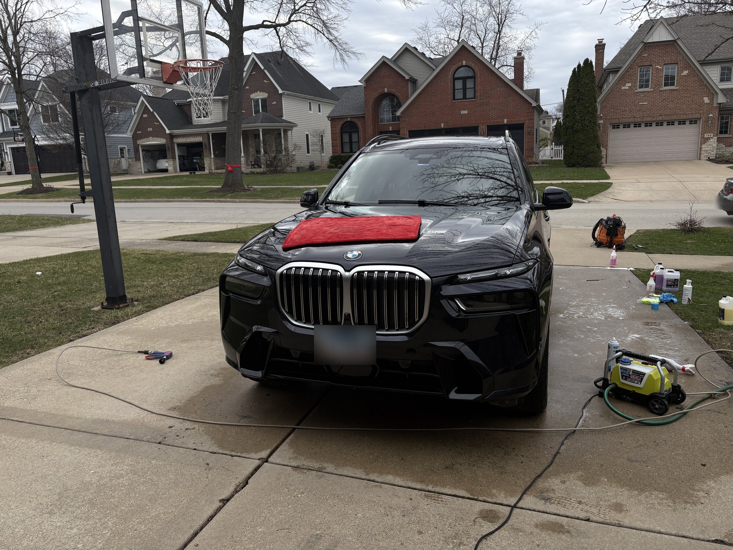 Detailed black BMW SUV